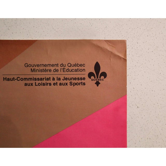 Paper 1970s Martial Arts Poster - Judo - Government of Quebec, Ministry of Education (Haut-Commissariat À La Jeunnesse)- Guy Lalumière For Sale - Image 7 of 7