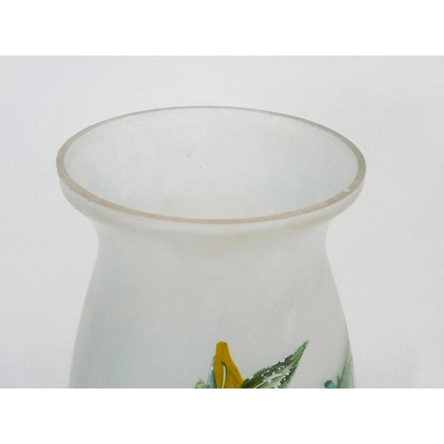 1920s Large Art Nouveau Vase with Floral Decor, 1920s For Sale - Image 5 of 9