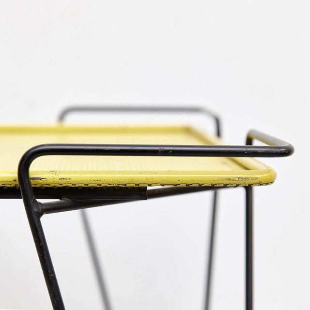 Yellow and Black Trolley attributed to Mathieu Matégot, 1950s For Sale - Image 13 of 16