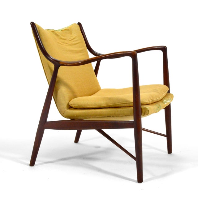 Pair of Finn Juhl #45 Chairs by Baker For Sale In Chicago - Image 6 of 9