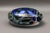 Glass Rollin Karg 2001 Vintage Dichroic Hand Blown Art Glass Disc Sculpture For Sale - Image 7 of 10