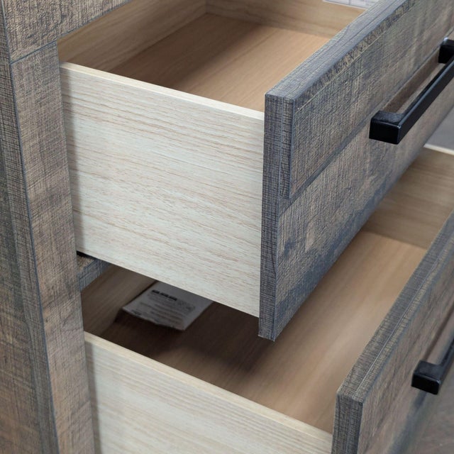 Wood Crown Mark Rustic Two Drawer Nightstand For Sale - Image 7 of 10