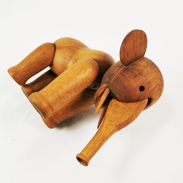 Wooden Elephant by Kay Bojesen, 1970s For Sale - Image 13 of 14