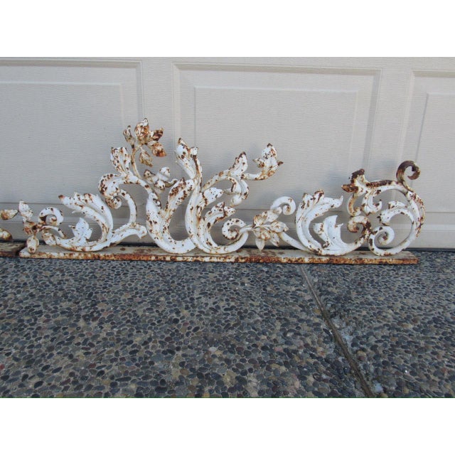 Traditional Pair of Crusty French Wrought Iron Fragments For Sale - Image 3 of 11