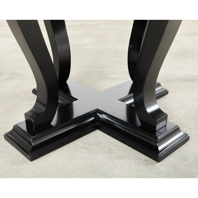 Ralph Lauren Ebonized Mahogany Round Basalt Dining Table For Sale - Image 15 of 18