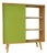 Ash Bookcase with Glass Sliding Door from VEB Deutsche Werkstätten Hellerau, 1970s For Sale
