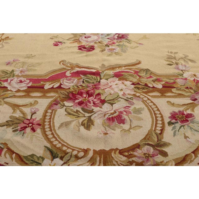 Mid 20th Century Vintage Chinese Aubusson Rug, 11'08 X 15'05 For Sale - Image 5 of 10