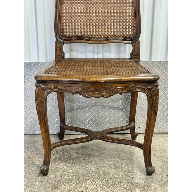Early 20th Century Fruitwood Cane French Dining Chairs - Set of 4 For Sale - Image 10 of 12