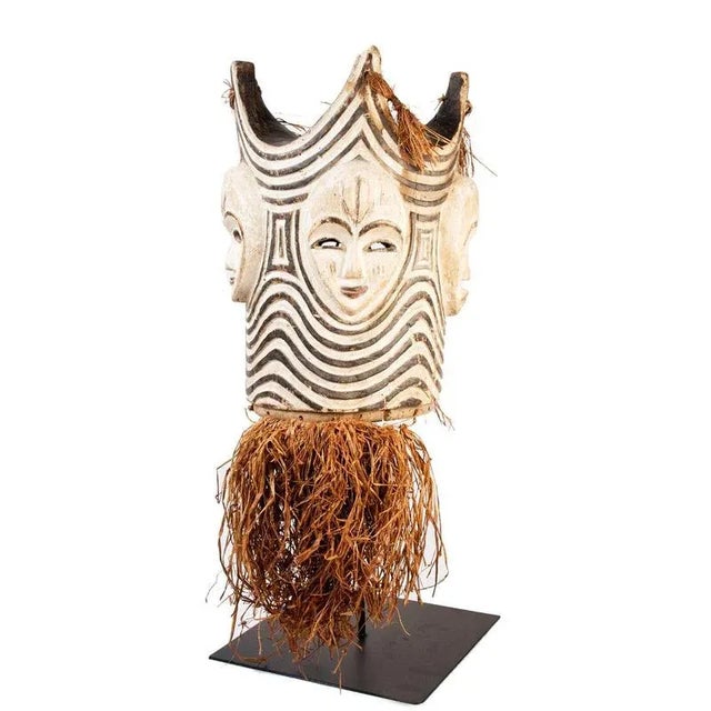 A traditional Ngongtang mask from Eqautorial Guinea. The Ngongtang mask, once common and popular in the 1920's and 1930's,...