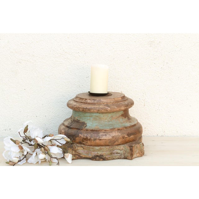 Early 1800's Large Teak Column Base For Sale - Image 10 of 10