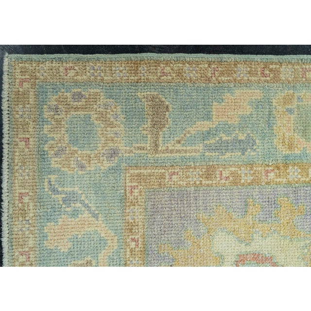 Turkish Oushak Rug 2'10" x 8'6" #19232 For Sale - Image 4 of 8