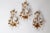 Metal Venetian Hollywood Regency Gilt Crystal Wall Lights, Italy, 1970s, Set of 3 For Sale - Image 7 of 18