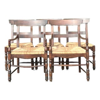 Vintage Regency Ralph Lauren Rush “Marseilles” Dining Chairs - Set of 5 For Sale
