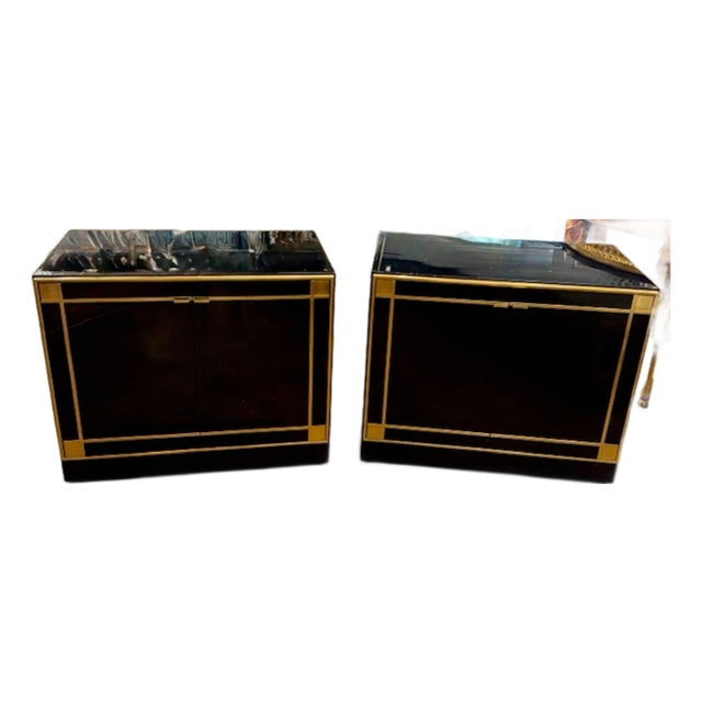 Pair of Pierre Cardin Manner Side Cabinets For Sale