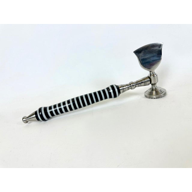 Silver Vintage Polish Handle Meat Tenderizer & Cleaver, 1960s For Sale - Image 8 of 11