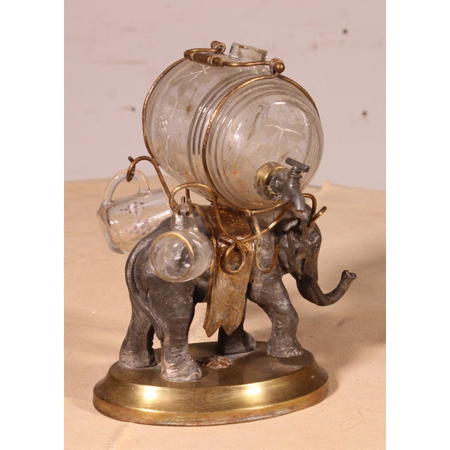 Small Liqueur Cellar with Elephant For Sale - Image 4 of 13