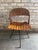 Wood 1960s Arthur Umanoff Rush, Iron, and Walnut Slat Swivel Chair For Sale - Image 7 of 12
