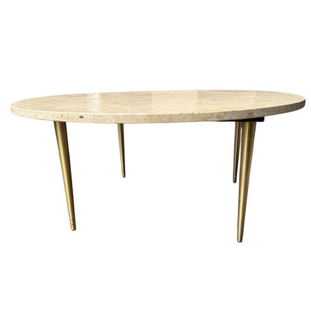 1950s Italian Round Marble Top Coffee Cocktail Table For Sale - Image 5 of 12