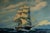 Early 20th Century Early 20th Century Painting of Ship at Sea, Daytime - Oil on Canvas, Framed For Sale - Image 5 of 7