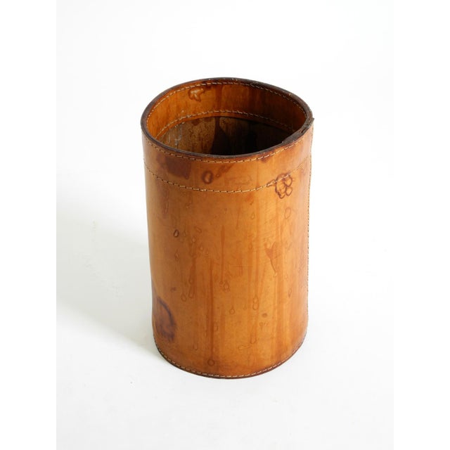 Leather Paper Bin from Torben Ørskov & Co, Denmark, 1960s For Sale - Image 9 of 18