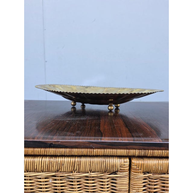 Hand-Embossed Oval Tray, Italy, 1960s For Sale - Image 4 of 8