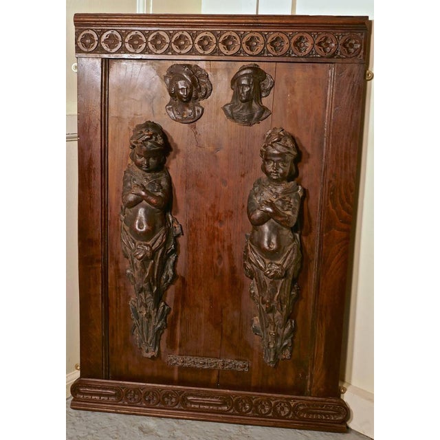 Vintage Leathermache Putti, 1700s For Sale - Image 4 of 11