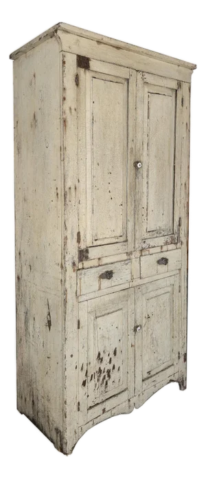 Antique European Wabi Sabi Pantry Cabinet