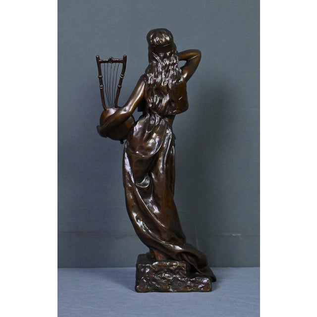 E. Villanis, Bohemian Woman, Late 19th Century, Bronze For Sale - Image 16 of 18