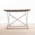 Vintage French Rectangular Metal Folding Dining Table, 1950s For Sale - Image 3 of 7