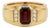 Natural Garnet Signet Ring • Wedding Engagement Ring • Bold Statement Band Ring Us 7 For Sale