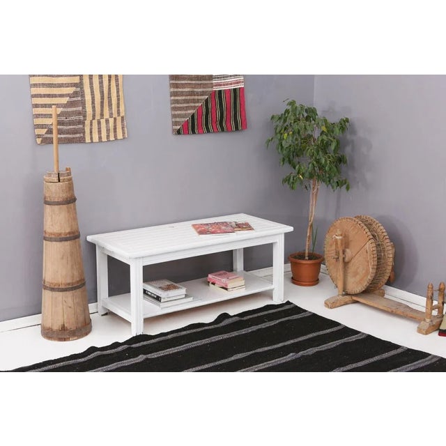 Mid 20th Century Vintage Modern Turkish Kilim Rug For Sale In Los Angeles - Image 6 of 7