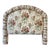 Vintage Floral Chintz Upholstered Arched Queen Headboard, Traditional, English Countryside, Custom Upholstery For Sale