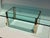Pace Collection 1970s Leon Rosen for Pace Collection Glass and Brass Coffee Table For Sale - Image 4 of 12