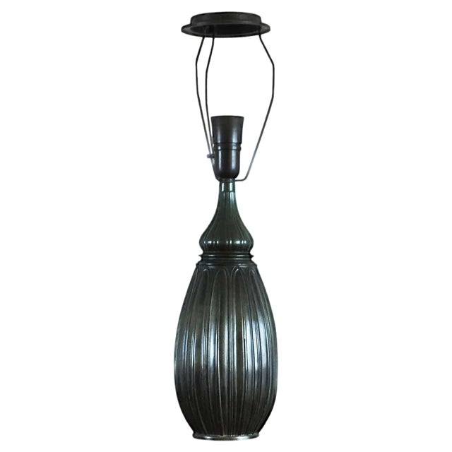 Large Metal Disko Table Lamp by Just Andersen, Denmark For Sale