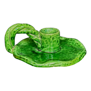 Foucard Jourdan Vallauris France Pottery Candlestick Holder