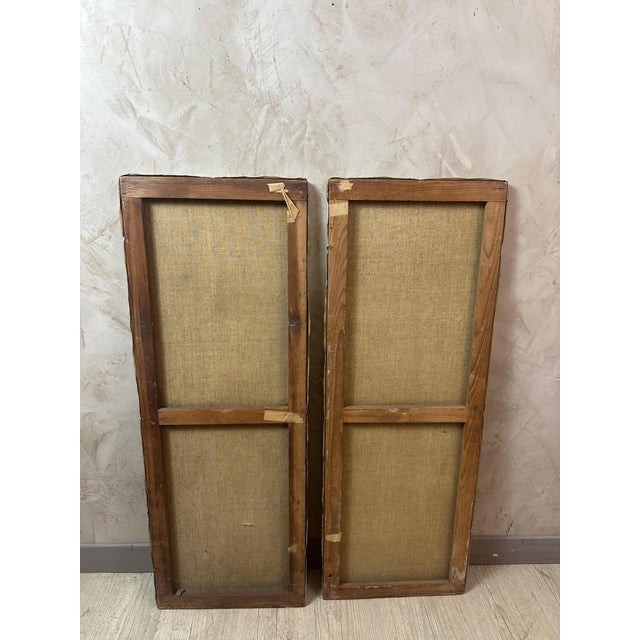 M. Nuguet, Untitled, 1920s, Oil on Canvas, Set of 2 For Sale - Image 4 of 13