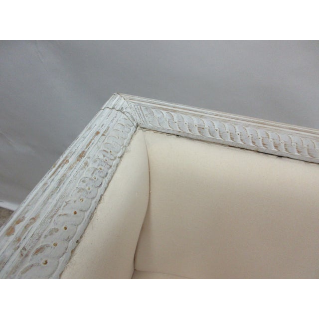 100% Original Painted Swedish Gustavian Sofa Sofa. For Sale In Miami - Image 6 of 9