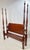 Wood Late 20th Century Colonial Furniture Company Attributed Queen Cherry Rice Carved Four Poster Bed For Sale - Image 7 of 18