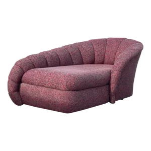 Vladimir Kagan Post Modern Scallop Crescent Chaise Lounge by Directional
