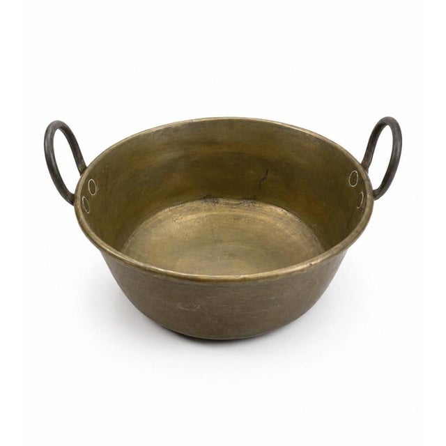 Large Vintage Portuguese Metal Pot For Sale - Image 6 of 6