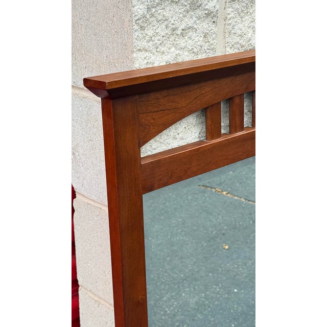 American Ethan Allen American Impressions Cherry Wall Mirror For Sale - Image 3 of 7