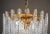 Gold Veneziana 5 Tiers Chandelier by Silvio Piattelli For Sale - Image 8 of 13
