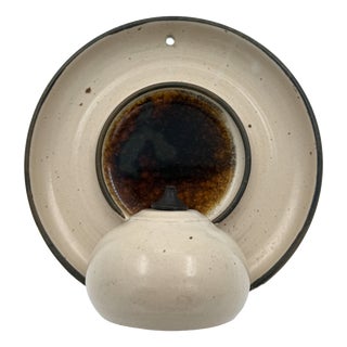 Danish Ceramic Wall Oil Lamp by Egebølle Keramik, Denmark, 1970s For Sale