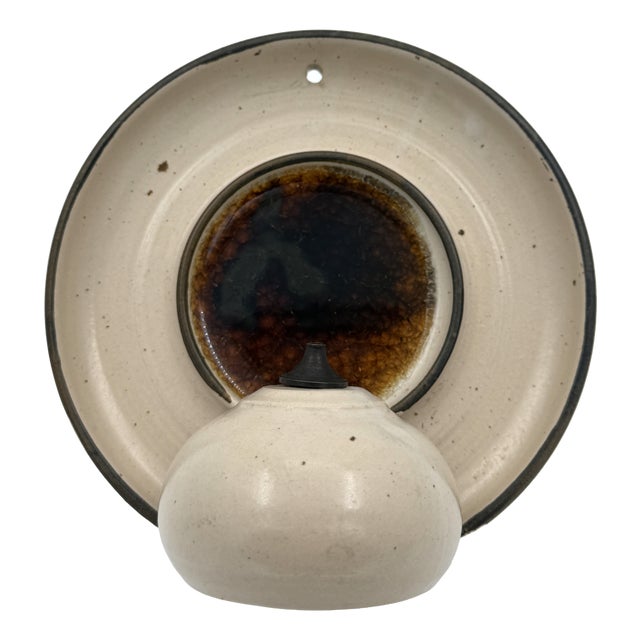 Danish Ceramic Wall Oil Lamp by Egebølle Keramik, Denmark, 1970s For Sale