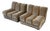 1970s Italian Bentwood Lounge Chair in Two-Tone Mohair For Sale