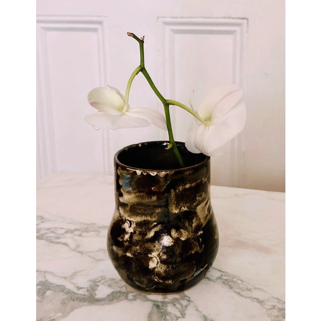 Mid-Century Modern William Staite Murray Ceramic Vase 1950s Handmade Pottery Mid Century Modern For Sale - Image 3 of 5