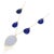 This is part of Chairish’s Fine Jewelry assortment. Lapis and Chalcedony Necklace in 18K Gold studded with pear and round...