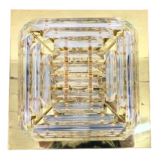 Plafonnier Ceiling Lamp with Triedri Glass Rods, 1970s For Sale