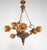 Metal Antique Art Nouveau Chandelier with Putto For Sale - Image 7 of 8