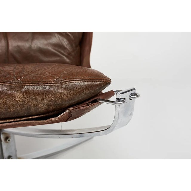 1970s 1970s Sigurd Ressel Falcon Chair and Ottoman Pair - Set of 2 For Sale - Image 5 of 6